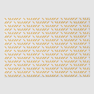 orange line drawing pattern tissue paper