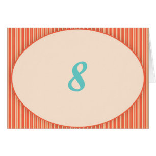 Orange Lines Table Tent Template