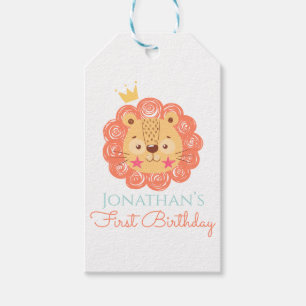 orange,lion,baby.,shower,babyboy,cute,animal, gift tags