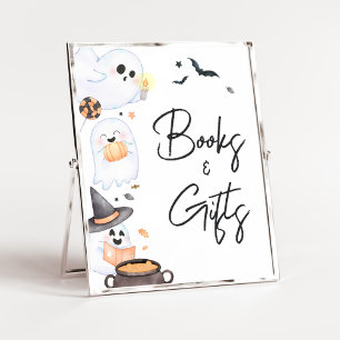 Orange Little Boo Halloween Books and Gifts Poster