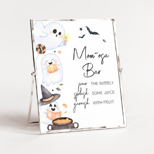 Orange Little Boo Halloween Mum Osa Bar Poster