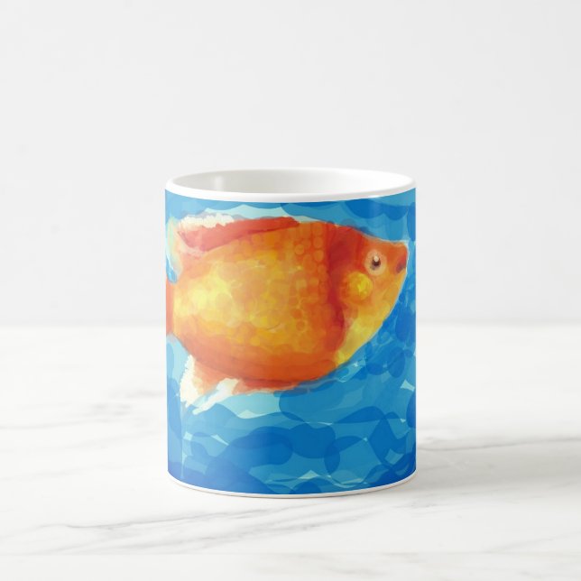 Orange little fish coffee mug (Center)