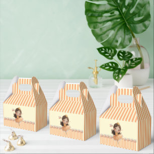 Orange Little Princess Ball Favor Box