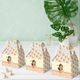 Orange Little Princess Ball Favor Box