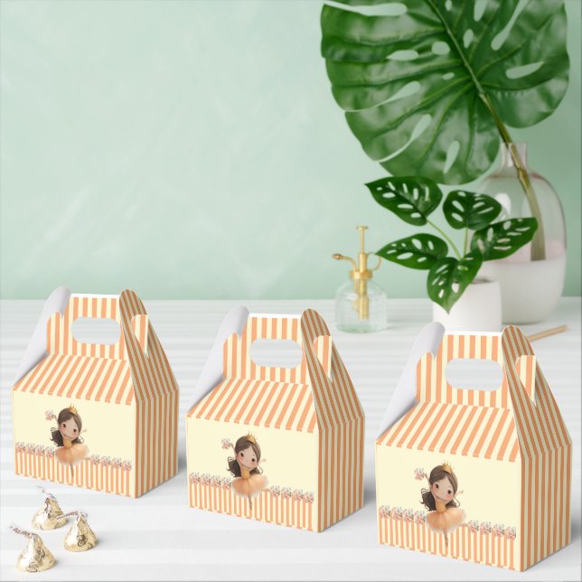 Orange Little Princess Ball Favour Box (Multiple)