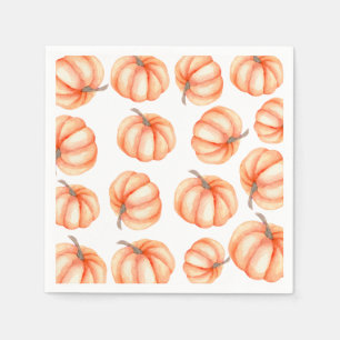  Orange Little Pumpkin Halloween Fall Baby Shower  Napkin