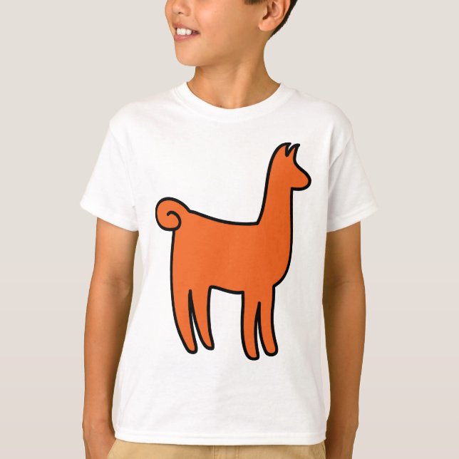 Orange Llama Apparel T-Shirt (Front)
