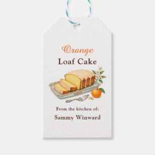 Orange Loaf Cake Gift Tags
