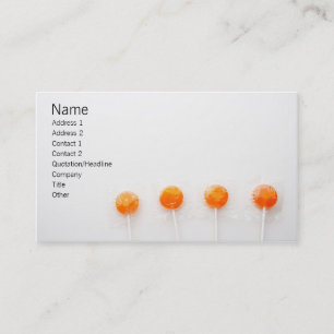 Orange Lollipops Business Card