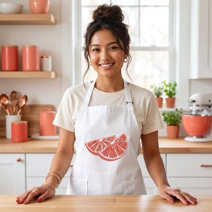 Orange Long Apron