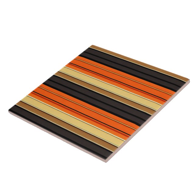 Orange Luxury Trendy Autumn Collection Tile (Side)