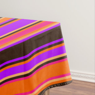 Orange, Magenta, & Purple Tablecloth