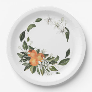 Orange Main Squeeze Paper Plates
