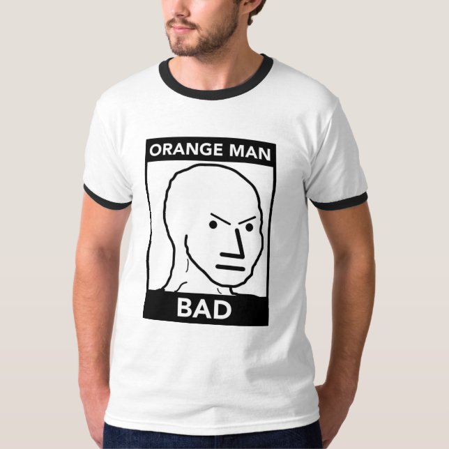 Orange Man Bad T-Shirt (Front)