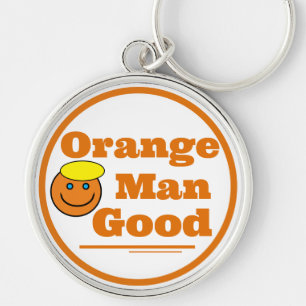 Orange Man GOOD Key Ring
