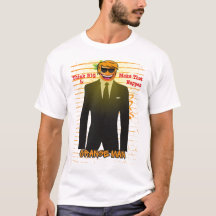 "Orange Man Motivation T-Shirt – Think Big, Make T