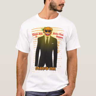 "Orange Man Motivation T-Shirt – Think Big, Make T