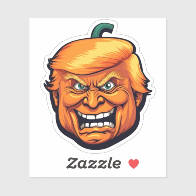 Orange Man Trump Pumpkin Head (Sheet)
