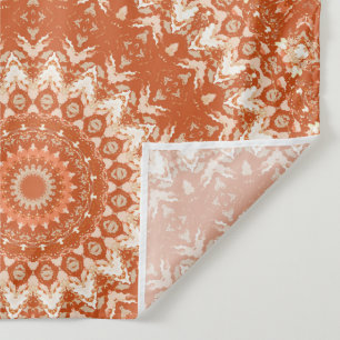Orange mandala. tapestry