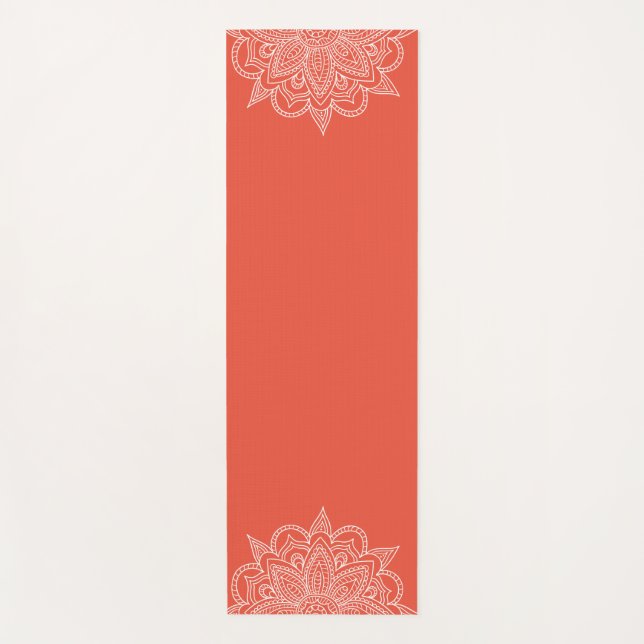 Orange Mandala Yoga Mat (Front)