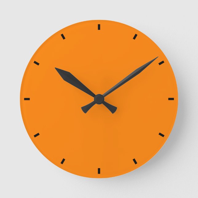 Orange Mandarin Round Clock (Front)