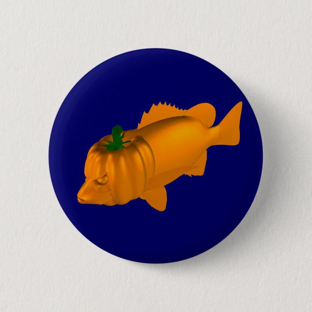 Orange Mangrove Jack 6 Cm Round Badge (Front)