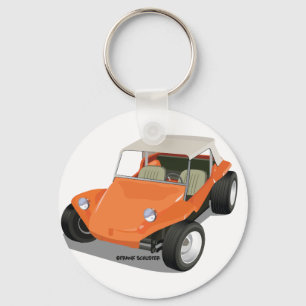 Orange Manx Only Key Ring