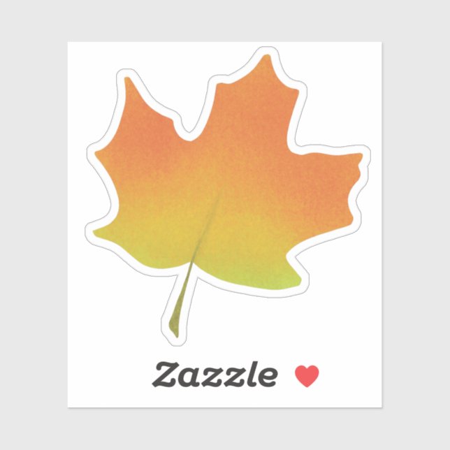 Orange maple leaf (Sheet)