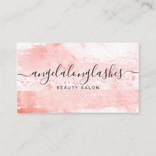 Orange Marble Boutique Brand Business Card