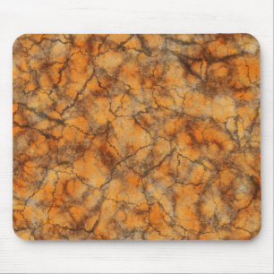 Orange marble mouse mat