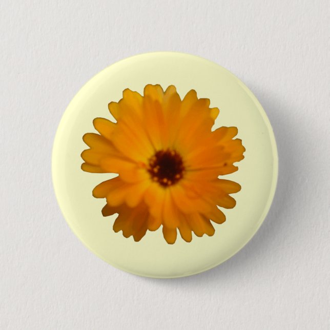 Orange Marigold Button (Front)