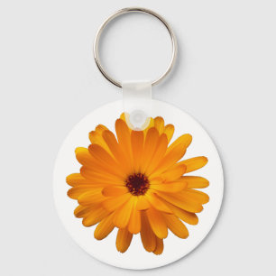 Orange Marigold Key Ring