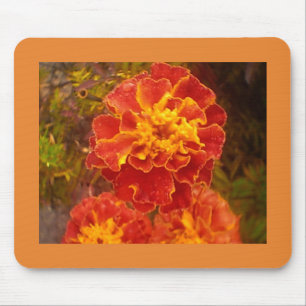 Orange Marigold Mouse Mat