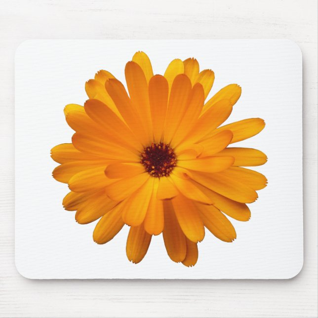 Orange Marigold Mouse Mat (Front)