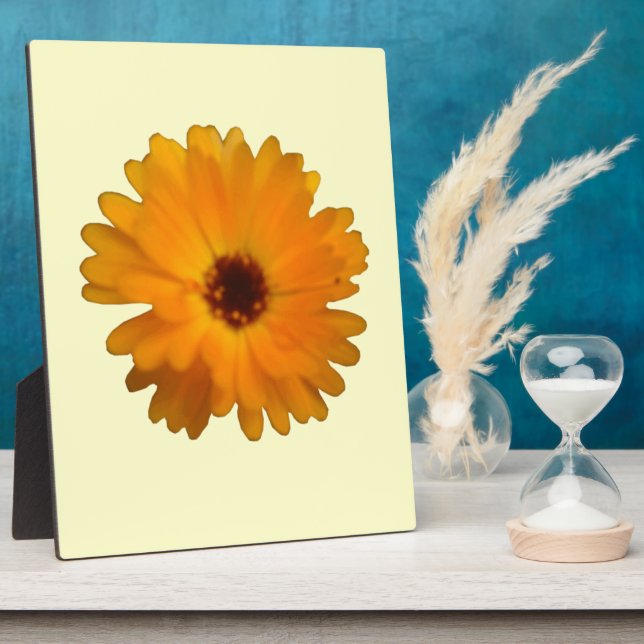 Orange Marigold Plaque (Side)