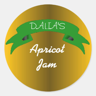 Orange marmalade apricot jam label