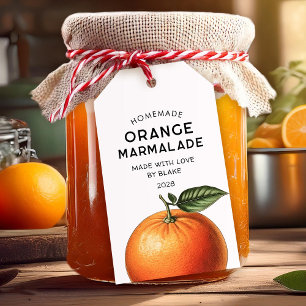 Orange marmalade homemade recipe pantry gift tags