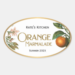 Orange Marmalade Jelly Label Vintage