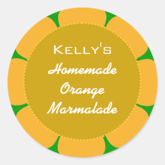 Orange marmalade label