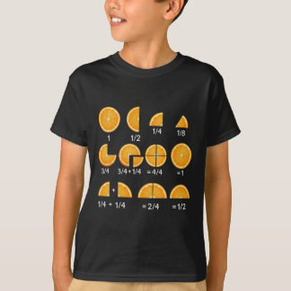Orange Math Fraction Ck To School Teacher Student T-Shirt