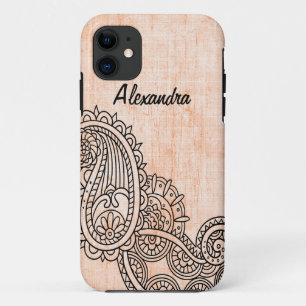 Orange Mehndi Motif BT iPhone 5 Case