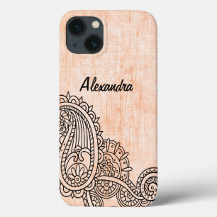 Orange Mehndi Motif Galaxy Note 4 Case
