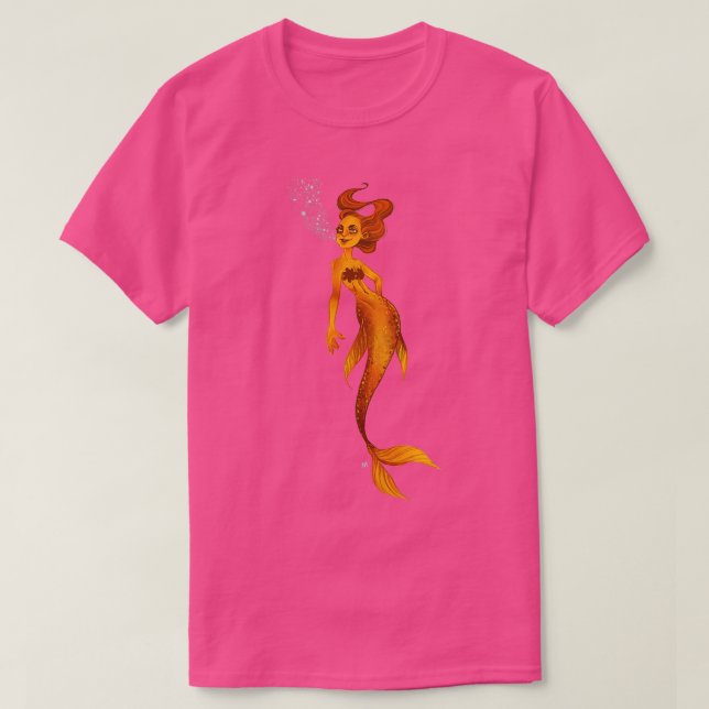 Orange mermaid 1 T-Shirt (Design Front)
