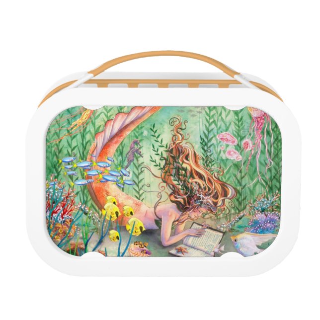 Orange Mermaid Lunch Box (Front)