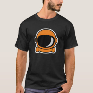 Orange Minimalistic Astronaut, Astronaut Lovers T-Shirt