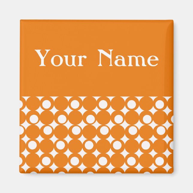 Orange Mod Ball Design @ Emporio Moffa Magnet (Front)