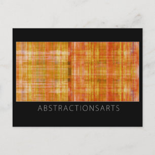 Orange Modern Art Postcard
