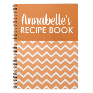 Orange Modern Family Cooking Recipe Book