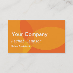 Orange Modern & Professional Business Card