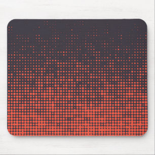 Orange, modern, urban halftone dots pattern design mouse mat